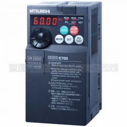 三菱變頻器FR-E720-0.1K日本原裝，電源三相220V,